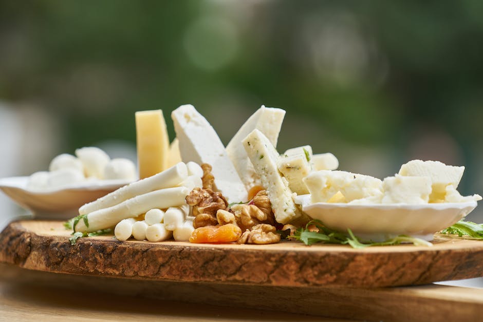 veganer Käse hergestellt aus Pflanzenquellen
